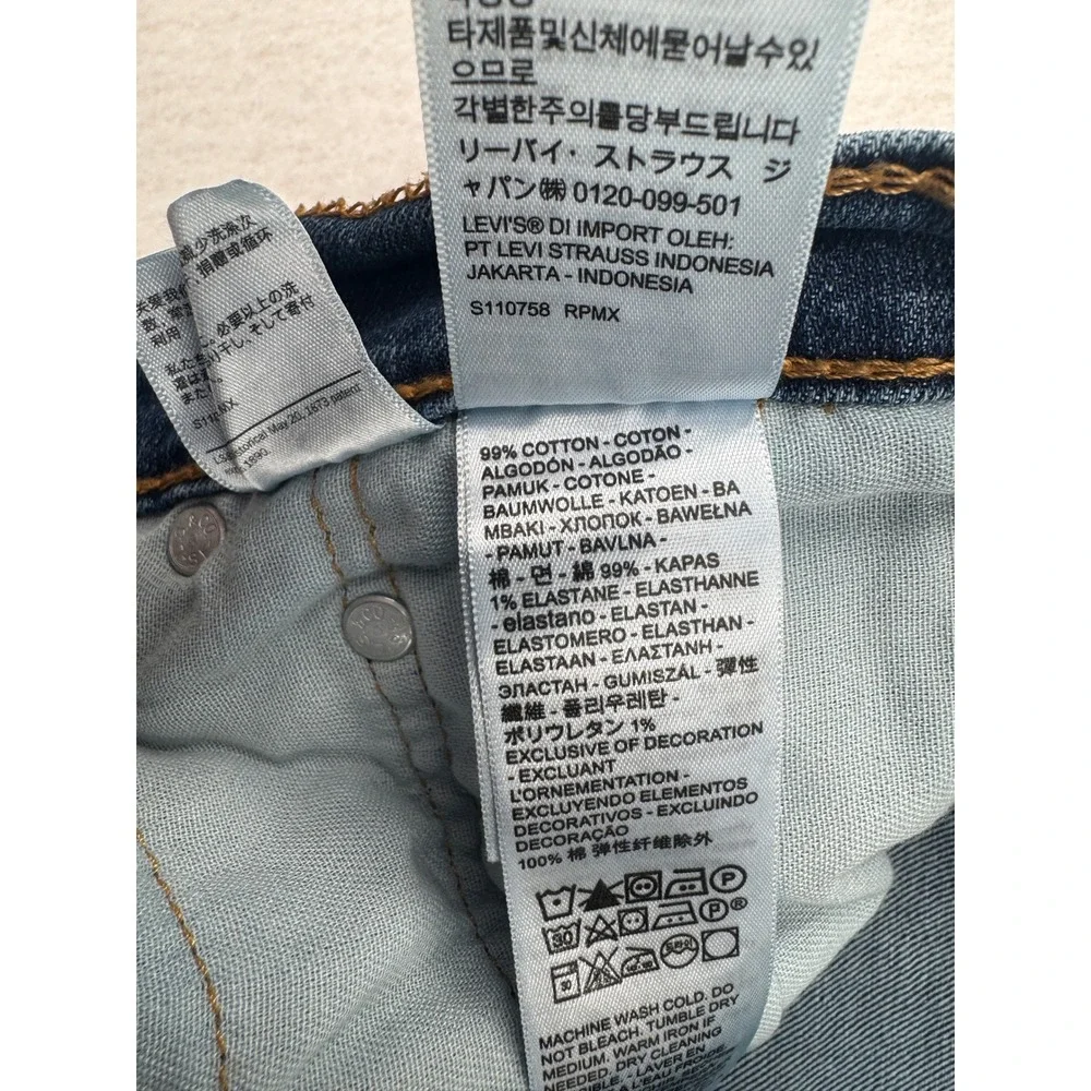 Levis 559 Relaxed Straight Fit Jeans Mens 38x30 Blue Denim Workwear Baggy